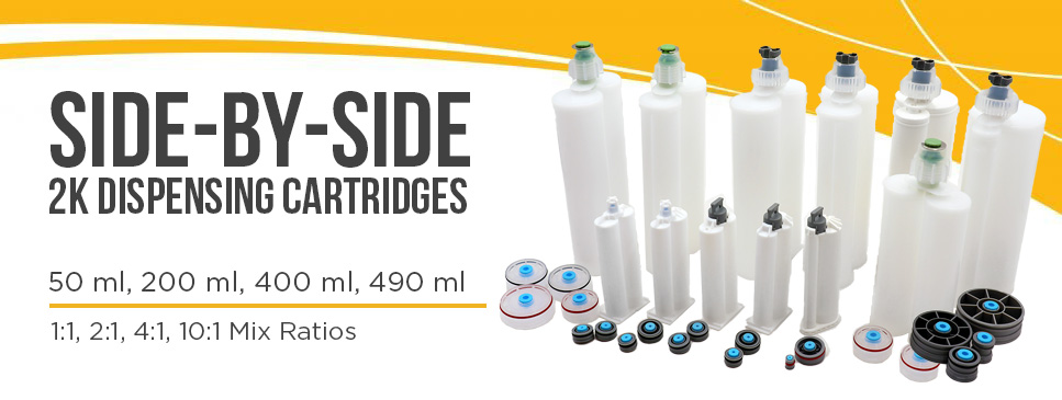 Techcon Side-by-Side Cartridges  - 50 ml, 200 ml, 400 ml, 490 ml 